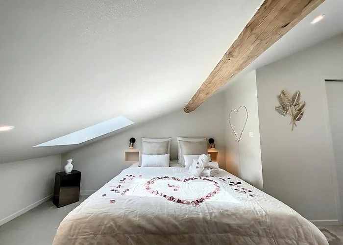 Appartamento Cocon Blanc Calin Avec Jacuzzi Privatif - Loveroom Insolite Saint-Etienne (Loire)